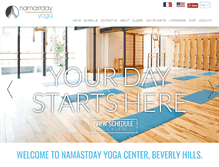 Tablet Screenshot of namastday.com